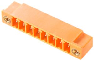 Connettore maschio WM SC brida THT 3.81mm 2L 90° 3.2mm stagnato arancione