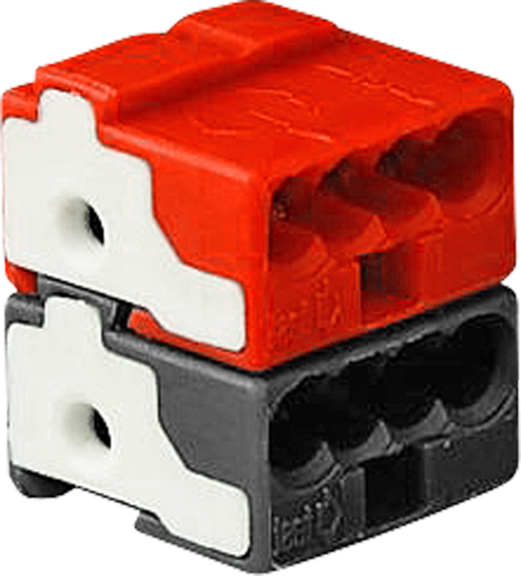 Anschlussklemme KNX WAGO PUSH WIRE 2×4×0.6…0.8/Ø1mm dunkelgrau/rot