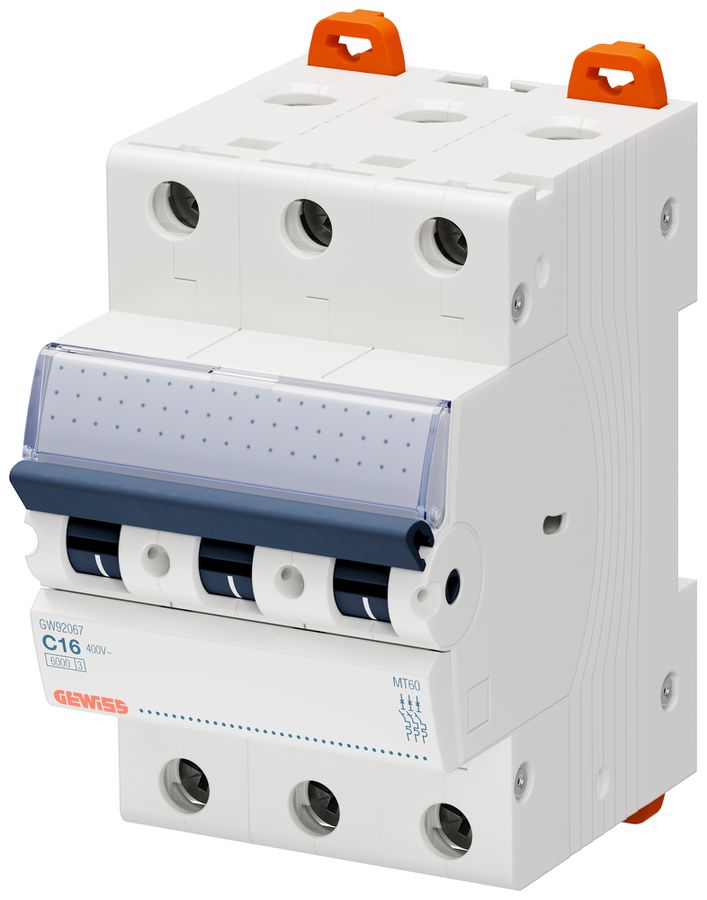 Disgiuntore Gewiss 90 MCB 3P 400V C 16A 6kA 3UM