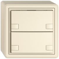 AP-Universaltaster EDIZIO.liv UNI SNAPFIX® 5…48V o.LED 2× 2-Tbed.cr