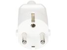 Fiche mobile Schuko MAX HAURI L+N+PE 16A 250V 0.75…1.5mm² blanc