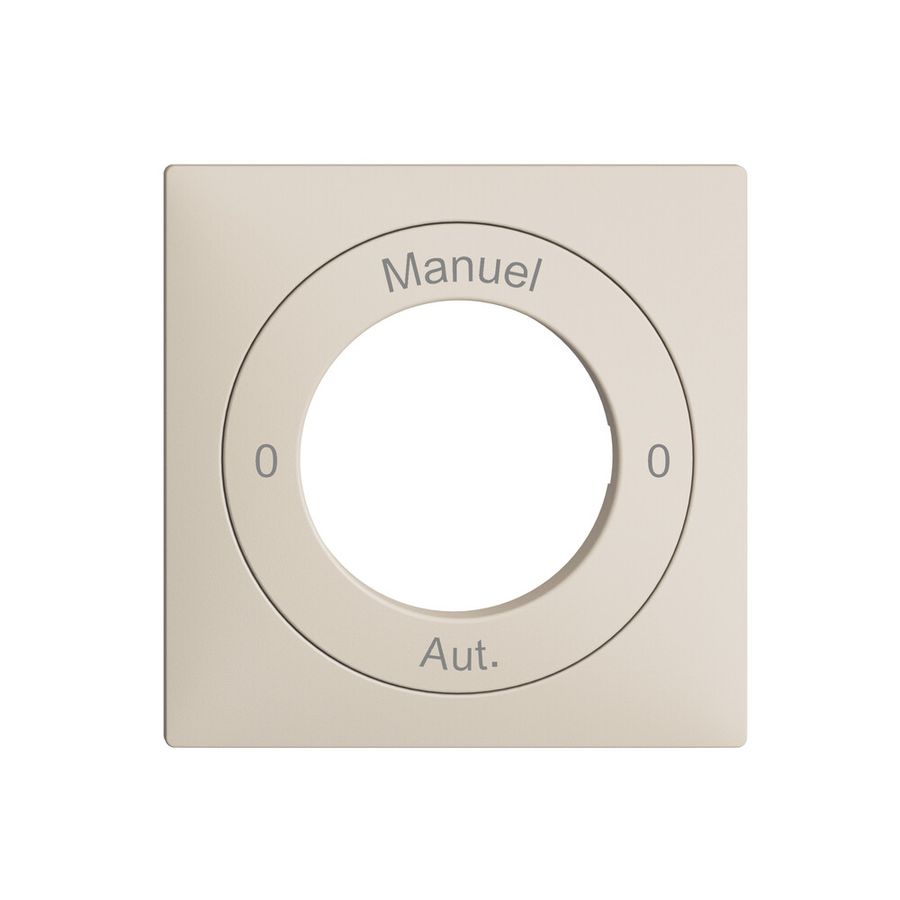 Kit front. 0-Auto-0-Main EDIZIOdue crema, 60×60mm pour interr.rot