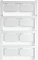 Marqueur d'appareil Weidmüller MultiCard CC auto-adhésive 15×27mm PA66 gris
