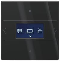 Apparecchio di comando Theben iON 108 KNX G con termostato per ambienti nero