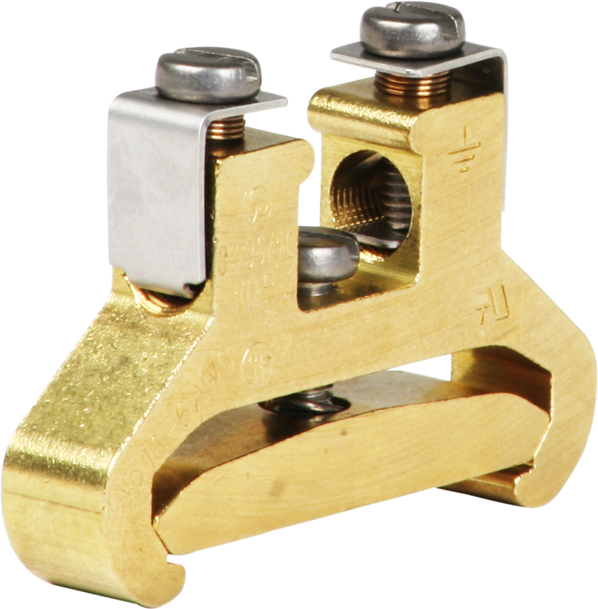 Borne de terre joignable Woertz 4…10mm² raccordement à vis 2×1 rail DIN 35mm