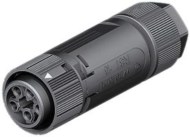 Buchsenteil Wieland RST16I5 S B1 ZT6 SW, 5L 250V/400V 16A, schwarz