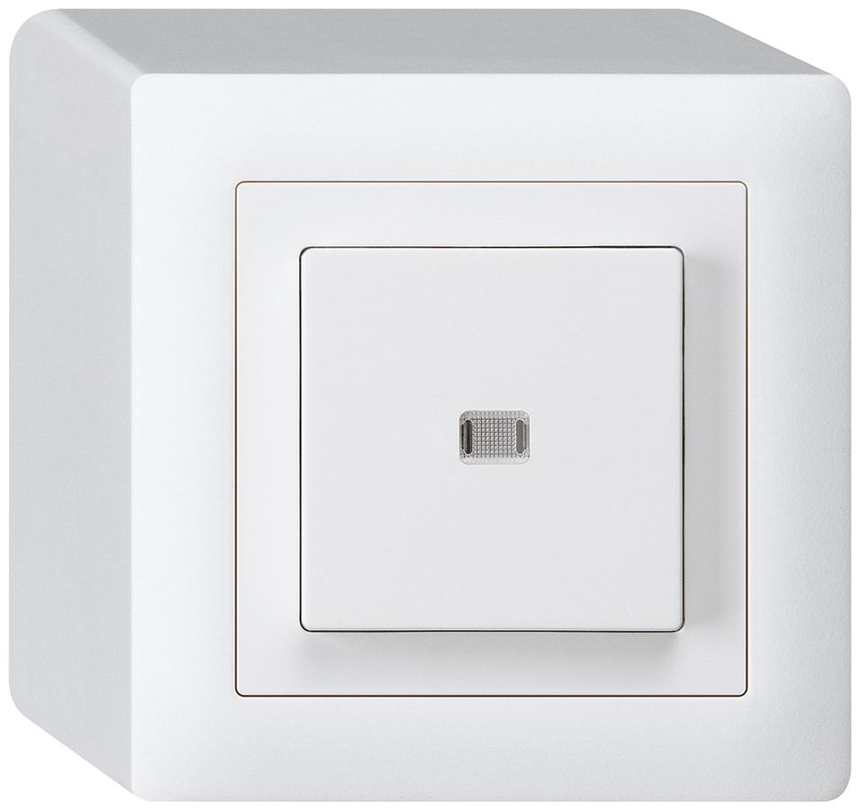 AP-Leuchtdrucktaster kallysto AR/1L weiss