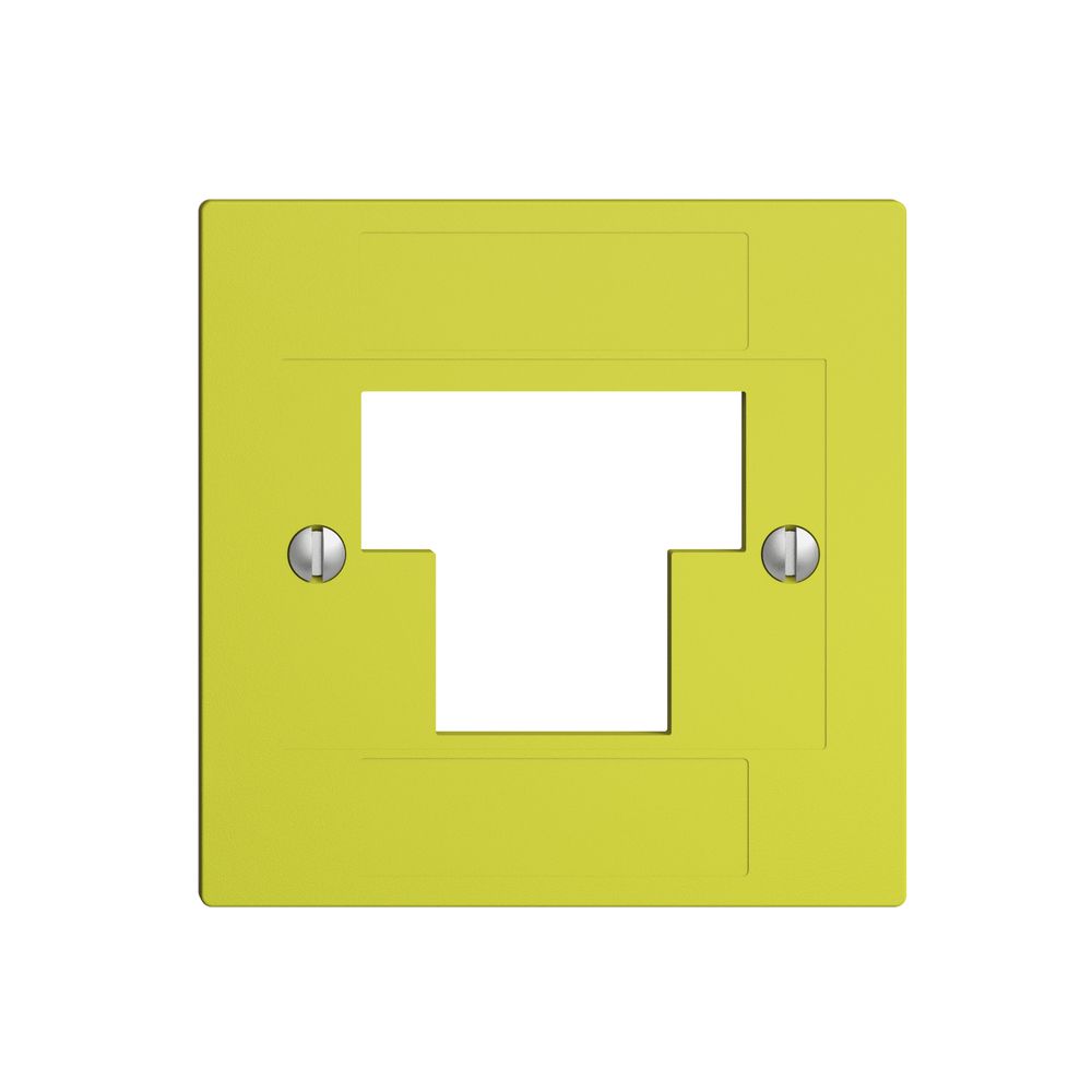 Frontplatte 1×TT,2×RJ45 lemon ITplus ITM EDIZIOdue