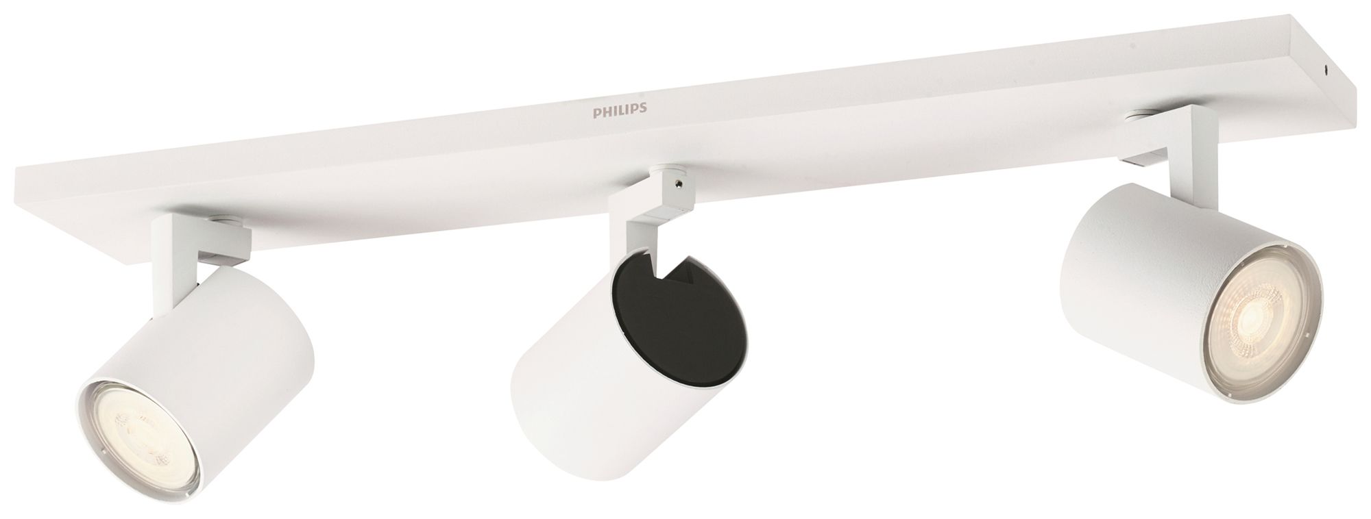 Plafonnier myLiving Runner, GU10 3×3.5W 2700K LED 90×109×480mm IP20 blanc