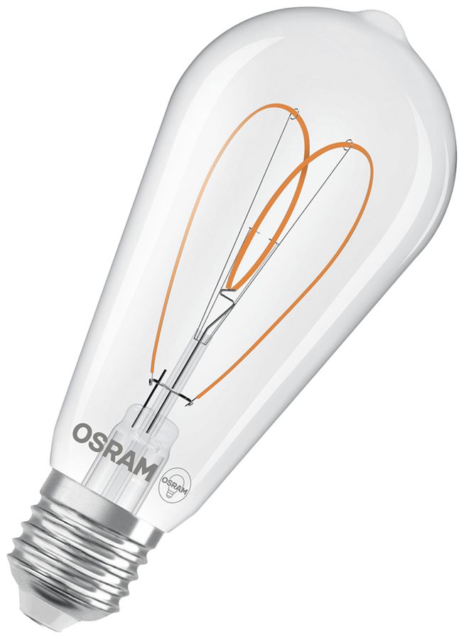 Lampada LED Osram Vintage 1906 E27 7.2W 806lm 827 REG Ø64×139mm chiaro