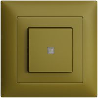 UP-Frontset EDIZIOdue olive 88×88mm mit Frontlinse