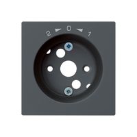 Placca frontale kallysto 1>0<2 60×60mm per cont.rotativo antracite