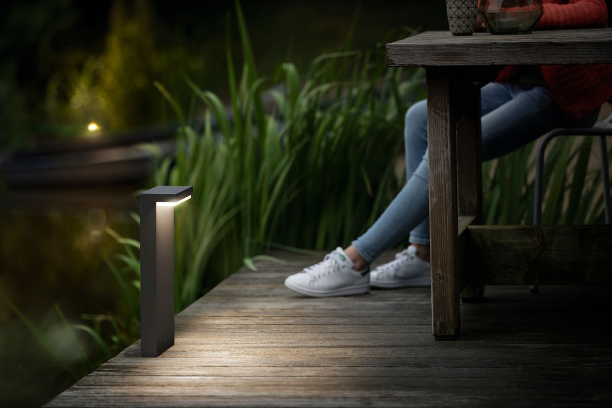 LED-Wegeleuchte myGarden Bustan, 9W 2700K 90×400×220mm IP44 anthrazit