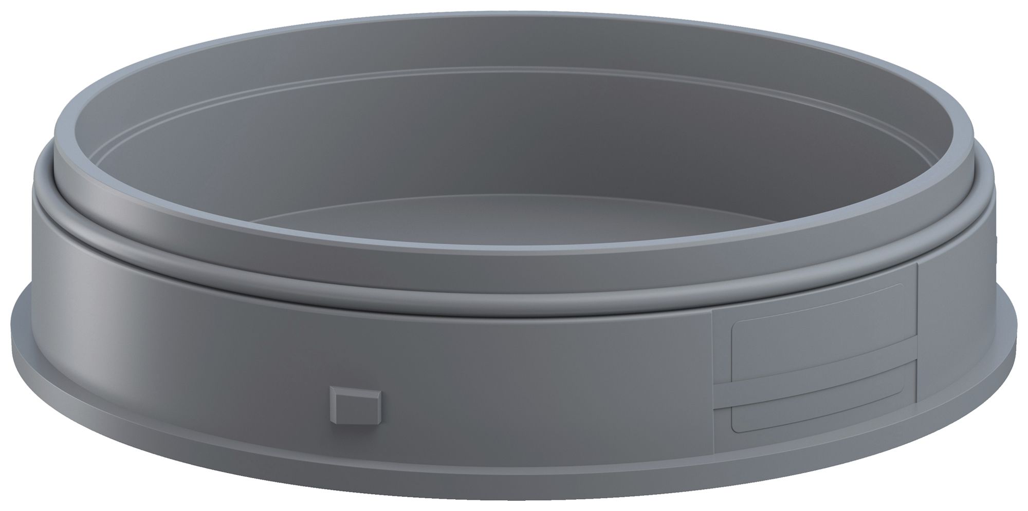 Adapter WERMA Maxi, für Signalsäule, Bodenmontage, grau