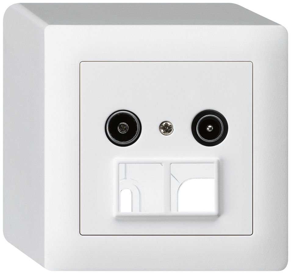 Prise d'antenne AP R/TV HMS kallysto 23dB blanc