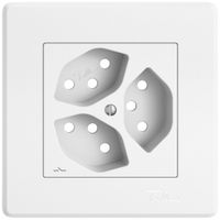 Kit di montaggio INC EDIZIO.liv SNAPFIX® per presa 3×T13 separata bi