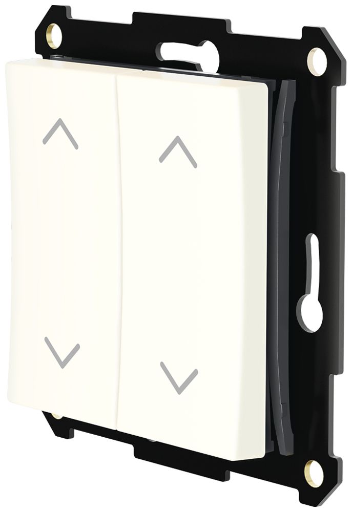 Pulsante RF AP/INC Plejd WPH-01-A-55W doppio V/Λ Bluetooth per telaio 55mm bi