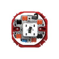 Interruttore a pulsante luminoso Feller SNAPFIX® 3/2L lent.lat.KS ve