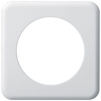 Plaque de recouvrement basico 1×1 58 mm blanc