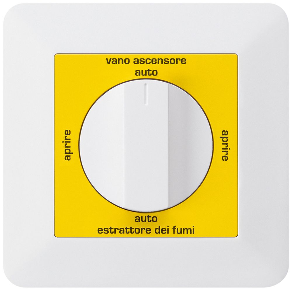 UP-Drehschalter kallysto.trend für Rauchabzug Text italienisch weiss