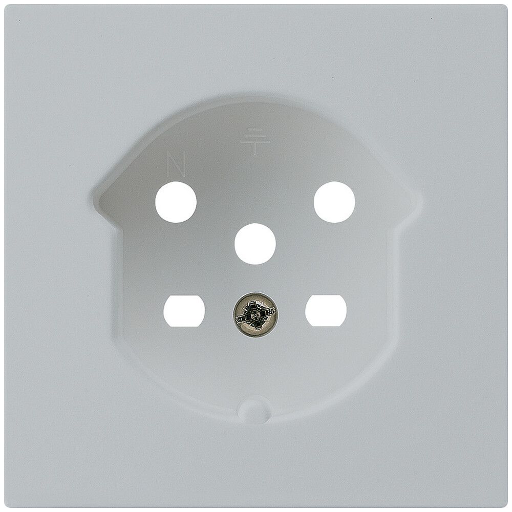 Plaque frontale kallysto T15 gris clair 60×60mm pour prise T15