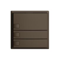 UP-Universaltaster 3×1T Schraubklemme EDIZIOdue coffee, ohne LED