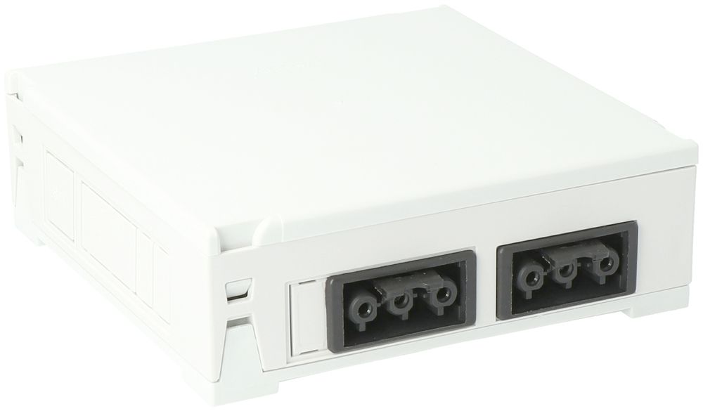 Gehäuse AGRO, in: 2×3P H07V-U, out: je 2×3P sw/sw, Wieland, grau