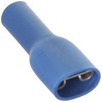 Flachsteckhülse Ferratec vollisoliert PC flach 6.3×0.8mm 2.5mm² blau 100 Stk.