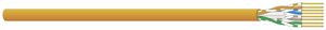 Câble informatique Dätwyler CU 692 4P U/UTP cat.6A AWG23 FRNC B2ca 500m orange