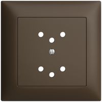 Kit frontal EDIZIOdue coffee 88×88mm 2×T12