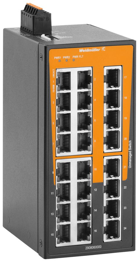 Switch Weidmüller IE-SW-BLB-24-24TX 24×RJ45 FE unmanaged