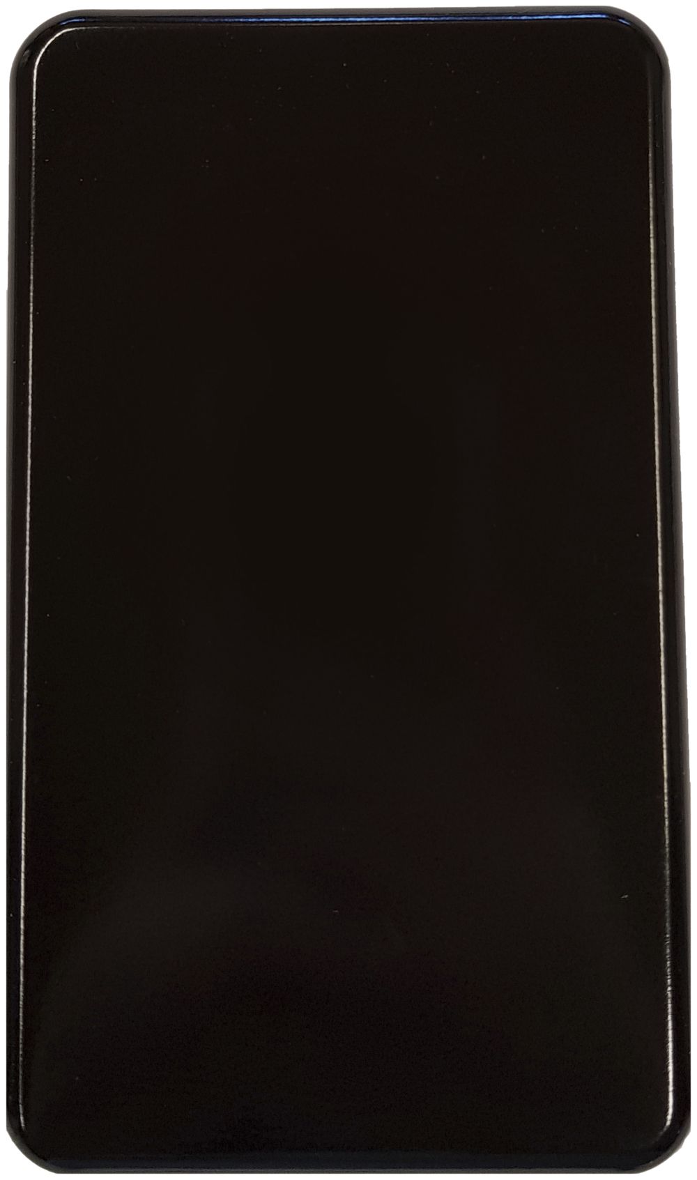 Abdeckplatte I-I ohne Bohrung schwarz