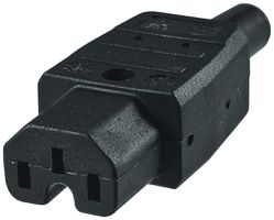 Apparatesteckdose Steffen 120° SEV 123 C15 schwarz