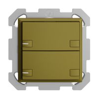 UP-KNX-Taster RGB EDUE, 250mW, m.RGB-LED, 2×Taste, 2×Tastenb., ov