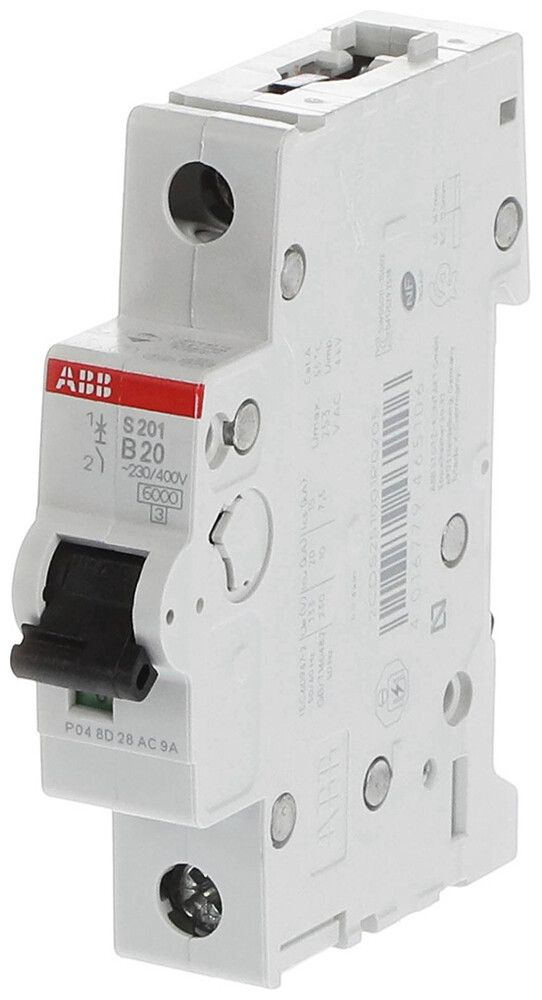 Disjoncteur ABB S201-B20 20A B 6kA