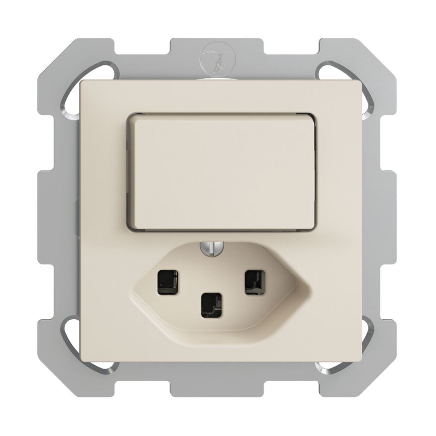 UP-Kombination 6/1L+T23 16A EDIZIOdue crema