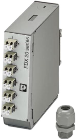 Coffret d'épissure AMD Phoenix Contact FDX 20, pour 6× LC-Duplex (OM2), complet