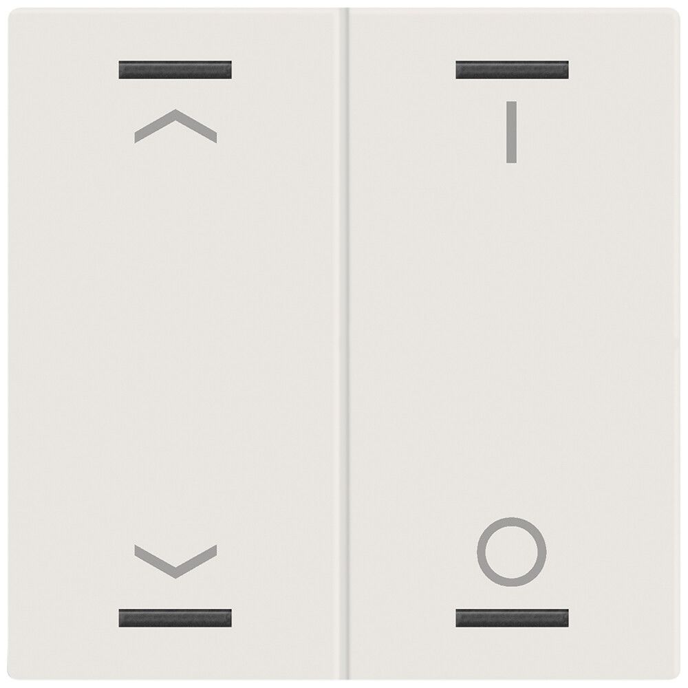 Bascule MDT BE-TAL60W211.C1 1t/4a p.touches tactiles blanc mat "jalousie"-"I/O"