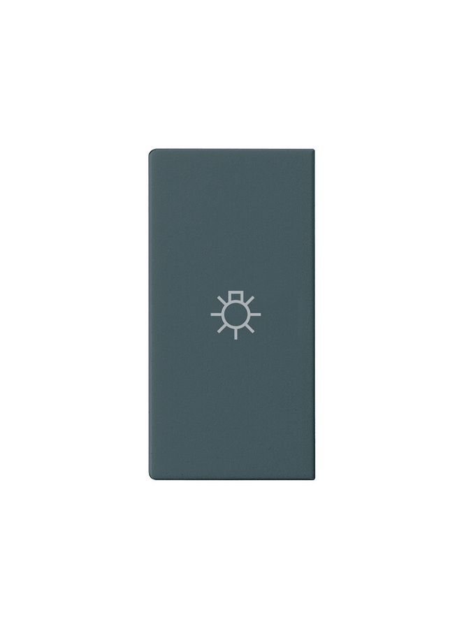 Knopf kallysto mit Symbol Licht anthrazit