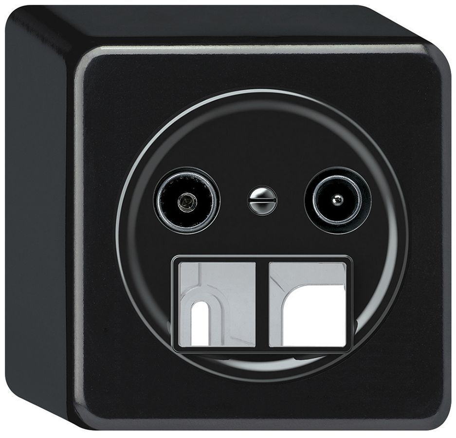 AP-Multimediadose TV-R origin Durchgangsdose 19dB 1.7dB schwarz