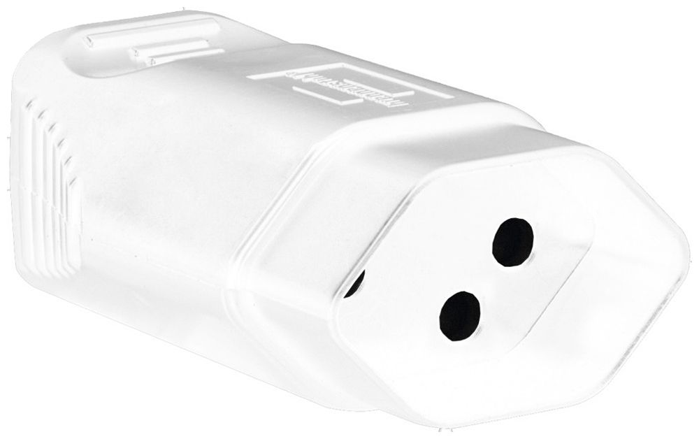 Prise mobile type 13 Brennenstuhl L+N+PE 10A 230V IP20 blanc