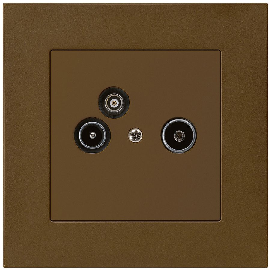 UP-Antennendose R/TV-Daten kallysto.pro 19dB braun