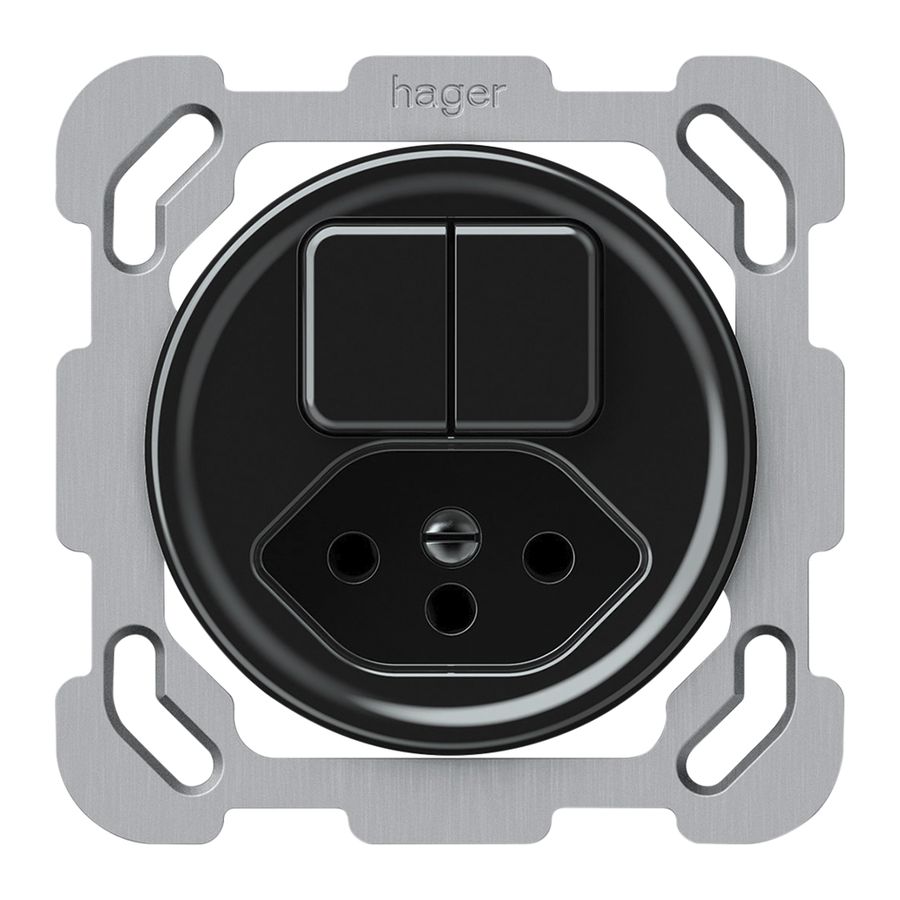 UP-Kombination origin Sch 3+AR + 1×Typ 13 77×77mm schwarz