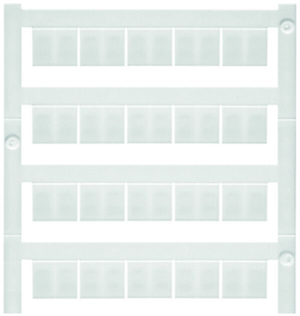 Marqueur de borne Weidmüller MultiCard WS 10×12mm réticule 12mm PA66 blanc