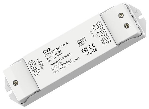 LED-Verstärker DOTLUX EV2 IP20 576W 12…36V 2×8A