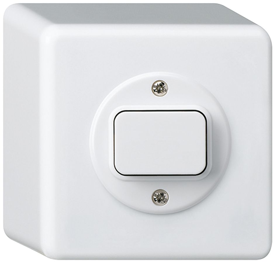 Interrupteur AP basico 3/1L blanc