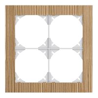 Abdeckrahmen EDIZIOdue prestige 2×2 eiche relief