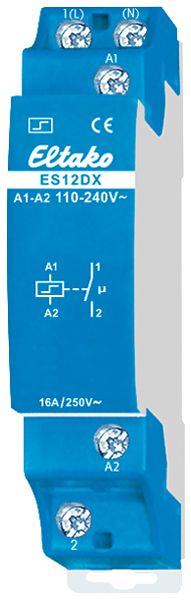 Teleruttore AMD Eltako ES12DX 1UM 110…240V AC 2000W 1NO
