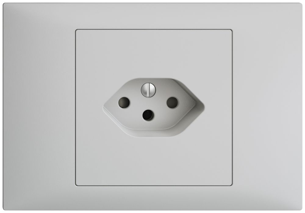 EB-Steckdose EDIZIOdue BKE T13 hellgrau