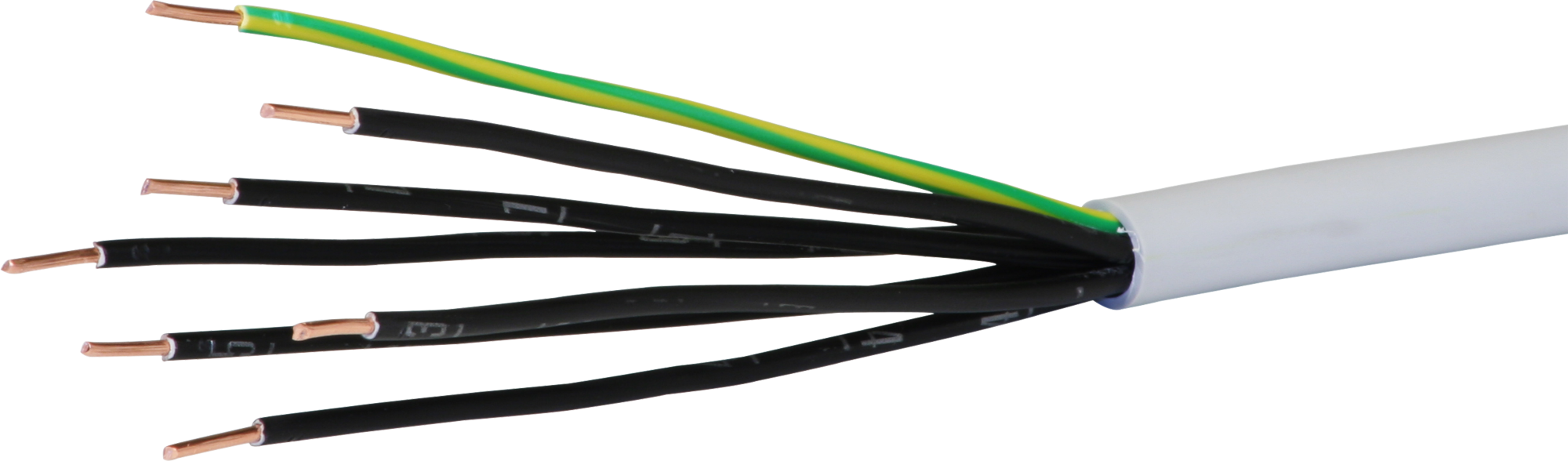 Installationskabel FE0 7×1.5mm² 6LPE grau Dca